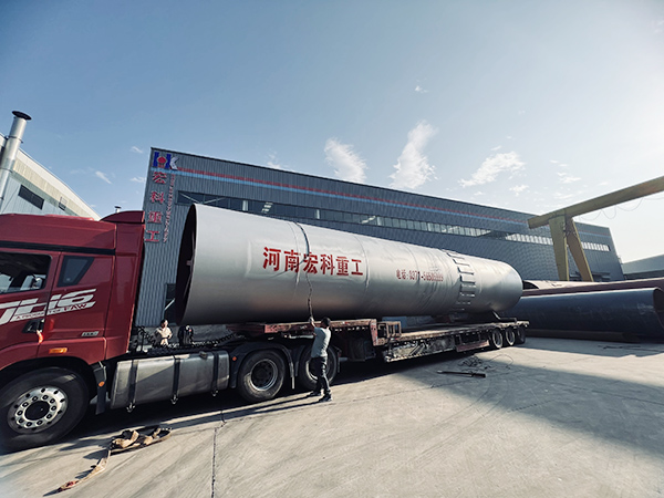 河北2.8*30米冷卻機發(fā)貨現場(chǎng)